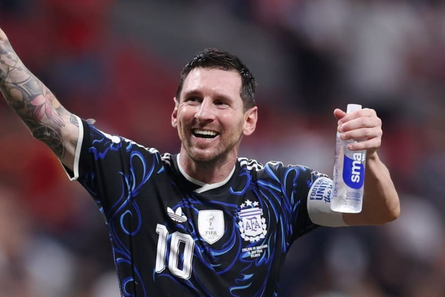 Lionel Messi. Page officielle de l'Argentine sur Facebook